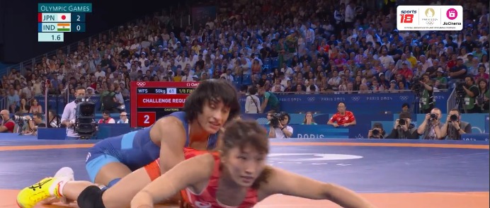 Vinesh Phogat at Paris 2024 Olympics