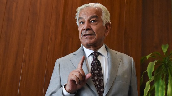 Pakistani Defence Minister Khawaja Asif