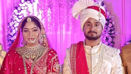 The newly wed couple from Indore